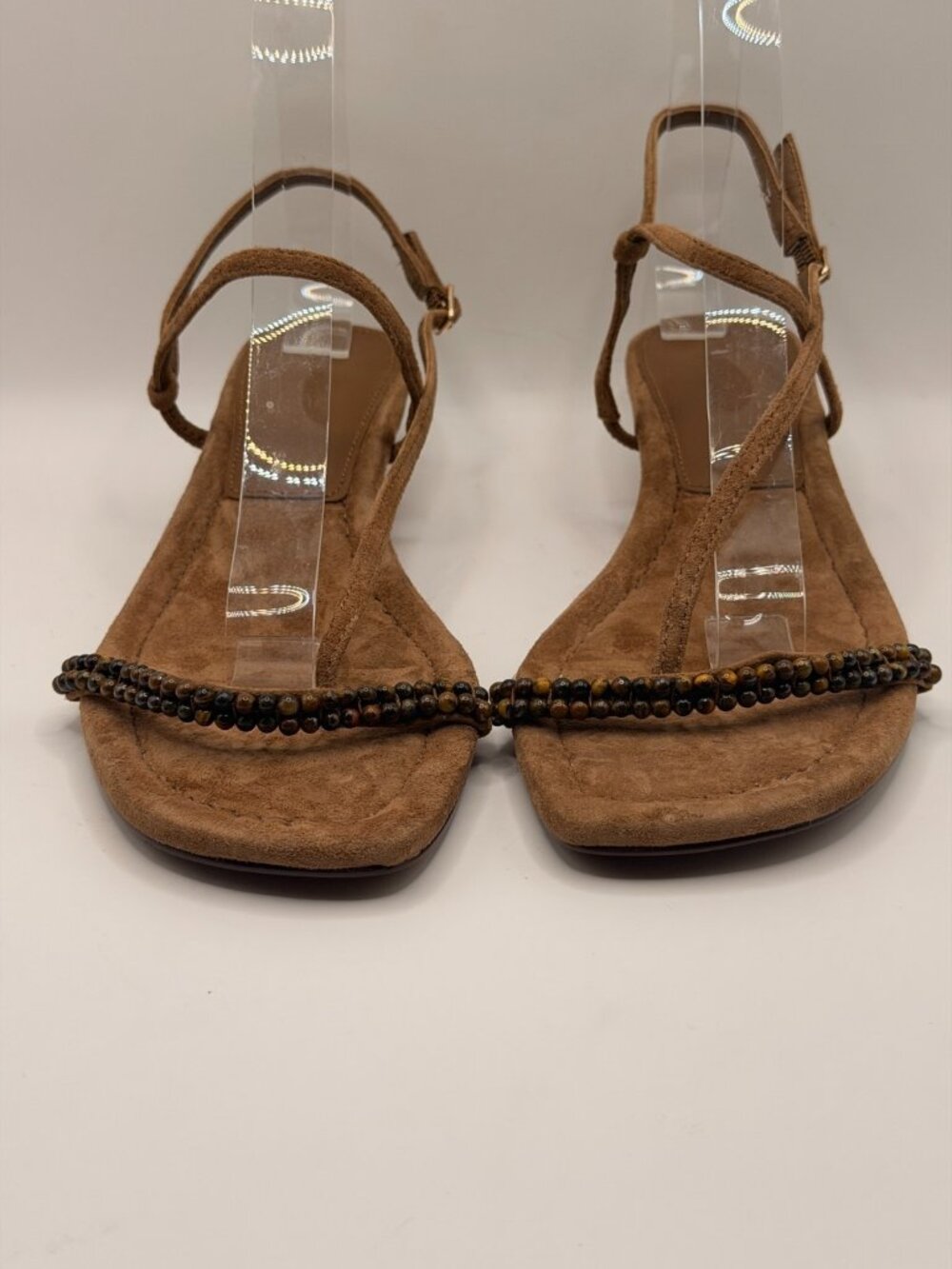 Madewell Women's Maycie Brown Beads Strappy Sandals Sz 8 - Picture 3 of 9